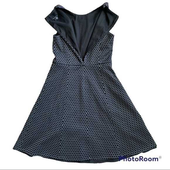 Theory Trekana Compass Knit Polka Dot Sleeveless A-Line Dress - Picture 4 of 11